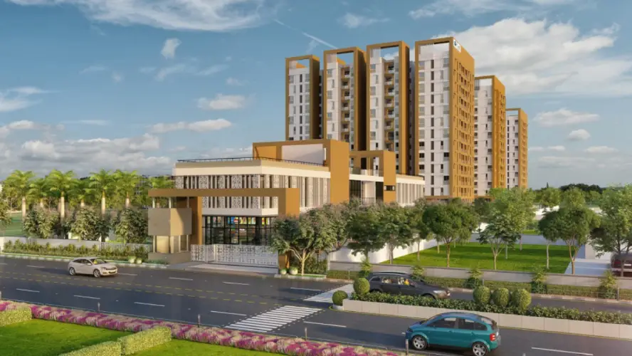 Sattva City Apartment main elevation image by Sattva Group located at Chikkajala, Bangalore. Karnataka